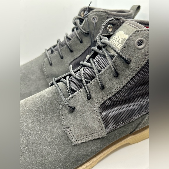 NWT SOREL Men's Caribou OTM Waterproof Chukka Boots. Color Jet/Tan Size: 9 - Picture 3 of 14